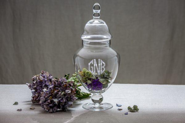 Personalized Crystal Candy Dish