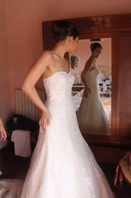 Wedding dress alterations