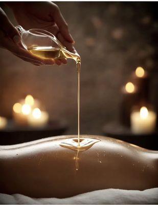 Good massage with hot oil