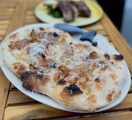 Casal Bertone: Mozzarella, Crispy Guanciale, Pecorino, Chestnut Honey | $19 (Terrible pic but it's bomb!)