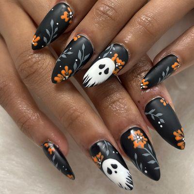 Halloween nails Gelx