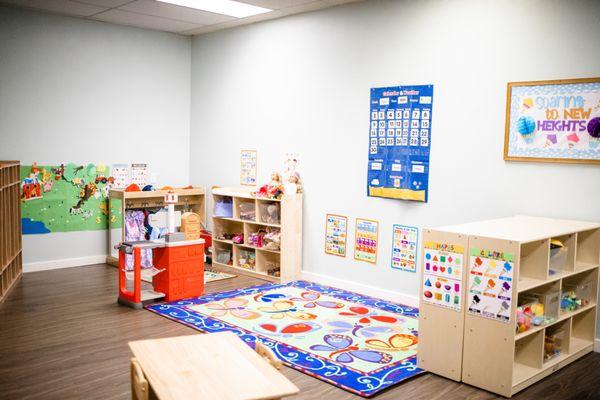 Our early preschool classroom offers your child the opportunity to begin the transition to preschool.