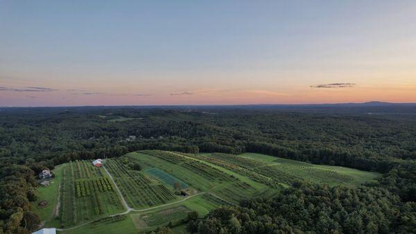 Beautiful 90 acre orchard located in historic and scenic Groton, MA. Dramatic views from atop our center hil