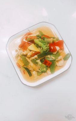 Red curry chicken