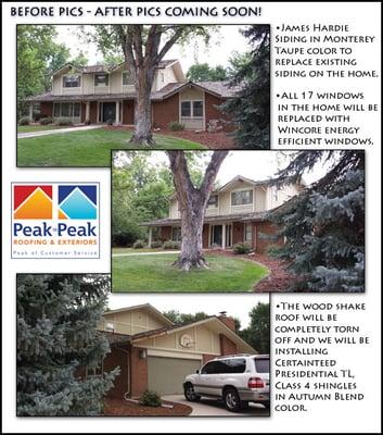 Total Home Makeover Program, Peak to Peak Roofing & Exteriors.