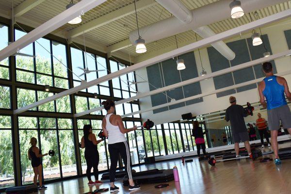 Take a class in our new group exercise studio!