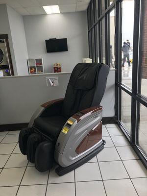 This awesome massage chair! Only takes bills