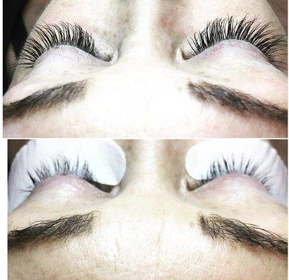 A beautiful set of mink lashes as applied by our skilled technicians. You are an appointment away from the lashes of your dreams!