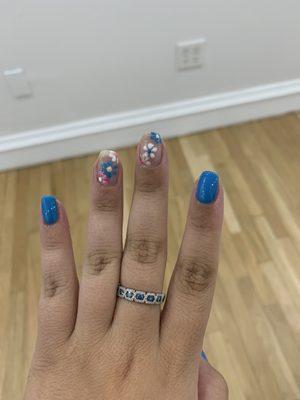 Manicure with nail art