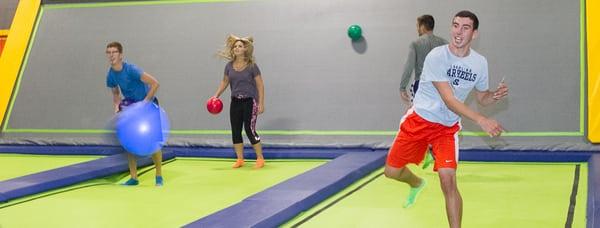 Dodge Ball at Fly World Trampoline Park in Downtown Williamsport