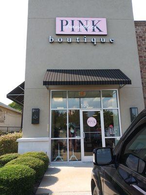 Entrance to the Pink Chandelier Boutique