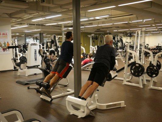 Members can enjoy a fully equipped fitness center with free weights and top notch cardio and strength training machines.