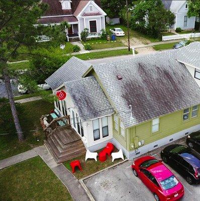 Showing off our building, drone style!