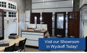 View our stylish entry doors at our showroom in Wyckoff, NJ.