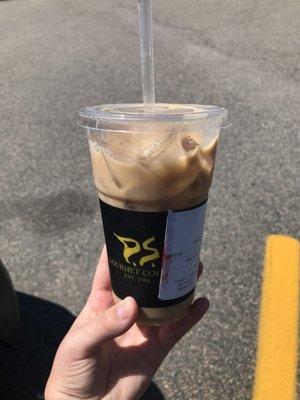 Brownie Toffee Crunch iced coffee