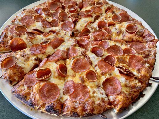 Large-sized Double Play Pepperoni Pizza with Original Crust