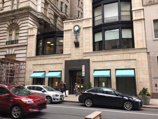 Across Walnut Street from Tiffany & Co