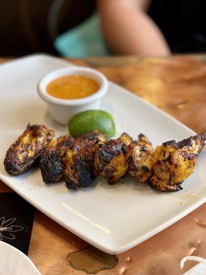 These charbroiled Zafron wings are mouthwatering delicious