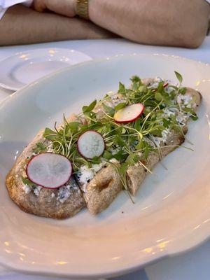 Feta and herbs flatbread