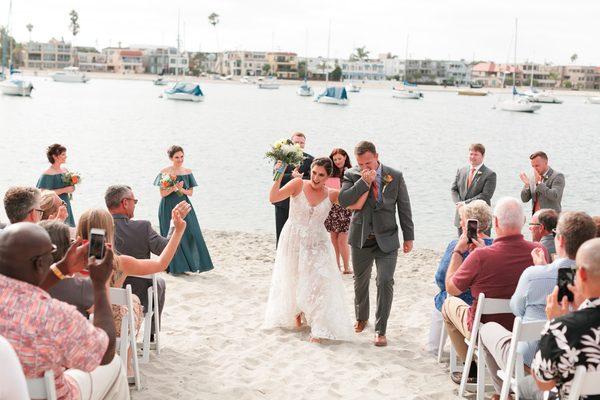 Beautiful day for a beach wedding