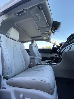 2021 Acura ILX Premium with graystone leather interior.