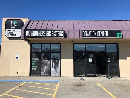 Our Donation Center at Lake Otis and Tudor near Golden Donuts!  Come by and drop off your donation! Or we can come to you to pick up!