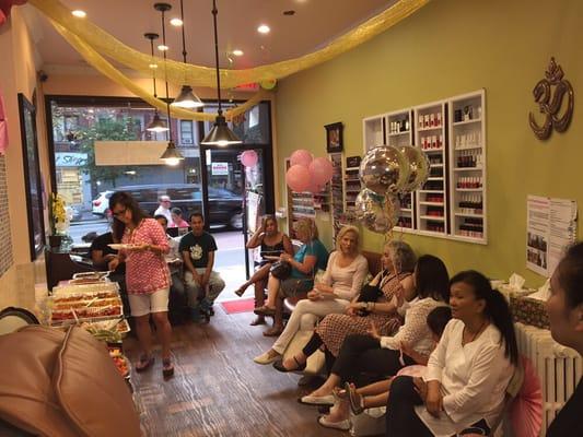 Baby shower party at "Om"