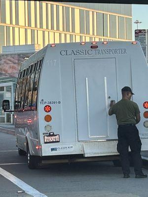 This driver almost caused an accident in SFO terminal 1, on 4/03/2023. We all could've been hurt by his wreck less driving.