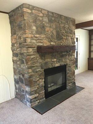 Fireplace Replacement- After Picture