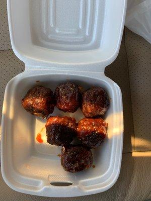 Honey glazed meatballs