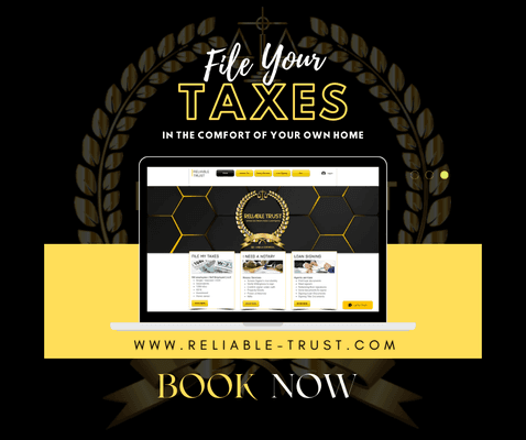 File your taxes in the comfort of your own home.