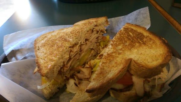 Boars Head Cajun turkey sandwich