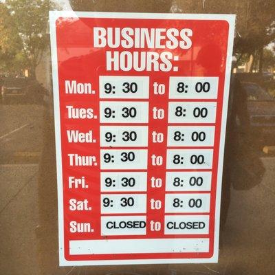 Business Hours