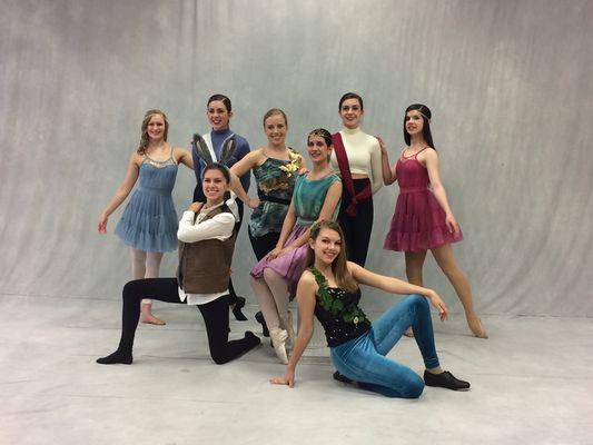 5 PM cast of "A Midsummer Night's Dream", our first annual recital