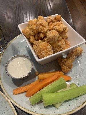 Cholula cauliflower with homemade ranch