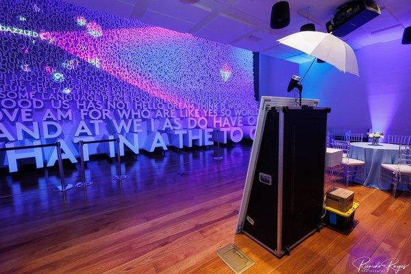 Our beautiful Magic Mirror Photobooth at a Wedding in Washington DC