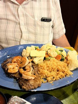 Steak and Shrimp