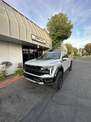 Ford Raptor ceramic tint all around including