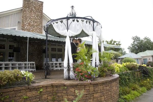 Our Patio overlooks the Golf Course!  Perfect for Cocktail Hours or A light Bite after Golf!