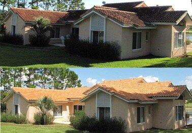 This home has a bright future with a roof cleaning and exterior house wash. Shines like a diamond.