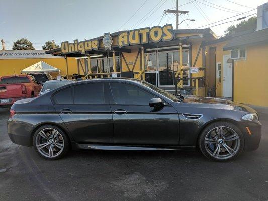 Bought this BMW M5 and beat their Carmax offer by $700! Find out the difference yourself when you sell your car to Unique Autos! #M5 #beast