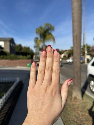 Full set - gel colored French tip by Will