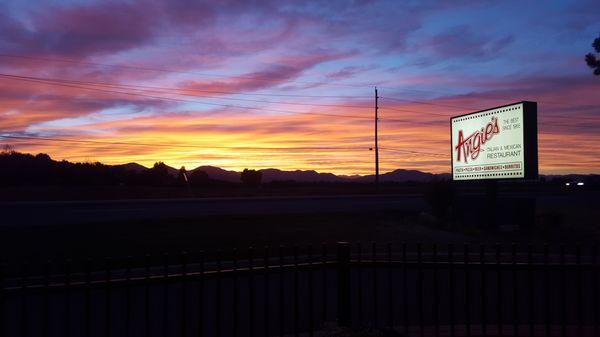 Another beautiful sunset from our patio