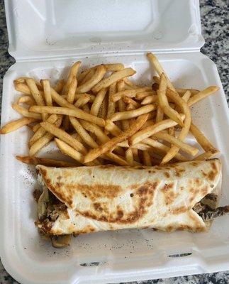 Cheesesteak wrap