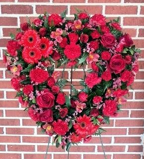 Heart shaped wreath from Floral Expressions