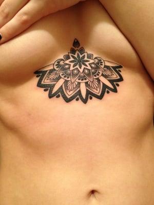 custom mandala tattoo by Tanya