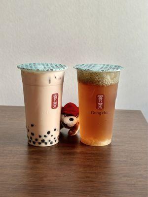 Pearl Milk Tea and Lemon Wintermelon Basil