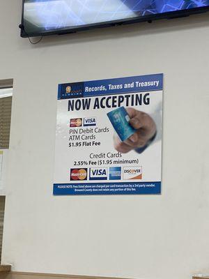 Debit/credit accepted