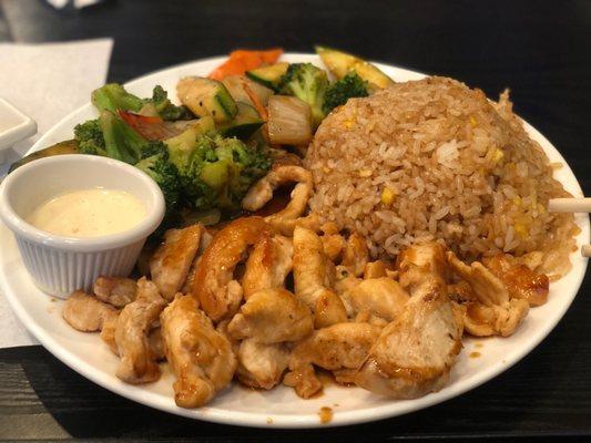 Habachi chicken lunch