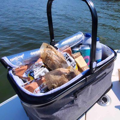 Custom lunch baskets available all boating season